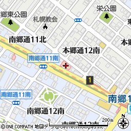 北海道札幌市白石区南郷通１２丁目北周辺の地図