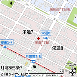 セブンイレブン札幌栄通７丁目店周辺の地図