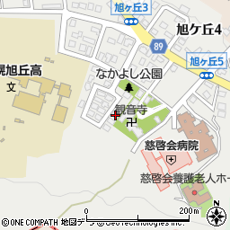 北海道札幌市中央区旭ケ丘5丁目6-27周辺の地図