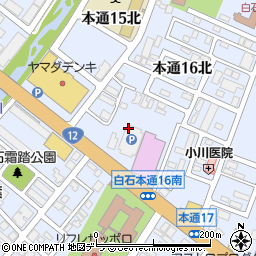北海道札幌市白石区本通１６丁目北1周辺の地図
