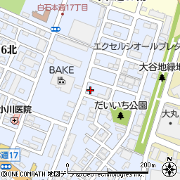 北海道札幌市白石区本通１７丁目北周辺の地図