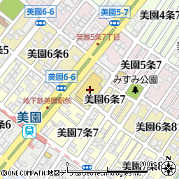 北洋銀行コープさっぽろ美園店 ＡＴＭ周辺の地図