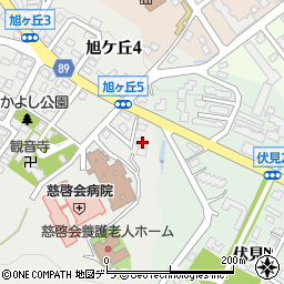 北海道札幌市中央区旭ケ丘5丁目6-61周辺の地図