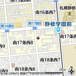 北海道札幌市中央区南１７条西7丁目4-16周辺の地図