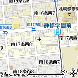 北海道札幌市中央区南１７条西7丁目4周辺の地図