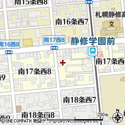 北海道札幌市中央区南１７条西7丁目4-15周辺の地図
