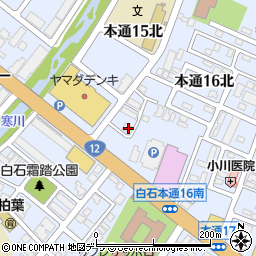 北海道札幌市白石区本通１６丁目北1-60周辺の地図