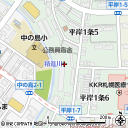 北海道札幌市豊平区平岸１条5丁目4-23周辺の地図