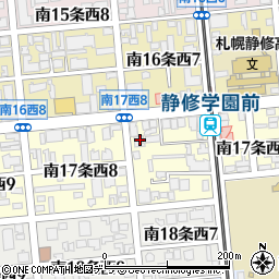 北海道札幌市中央区南１７条西7丁目4-13周辺の地図