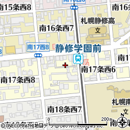 北海道札幌市中央区南１７条西7丁目1-8周辺の地図