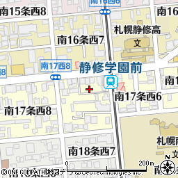 北海道札幌市中央区南１７条西7丁目1-9周辺の地図