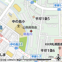 北海道札幌市豊平区平岸１条5丁目4-25周辺の地図