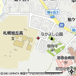 北海道札幌市中央区旭ケ丘5丁目6-14周辺の地図