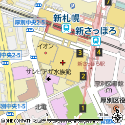 千秋庵製菓株式会社　サンピアザ店周辺の地図