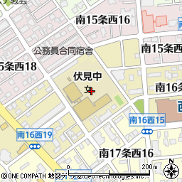 北海道札幌市中央区南１６条西17丁目周辺の地図