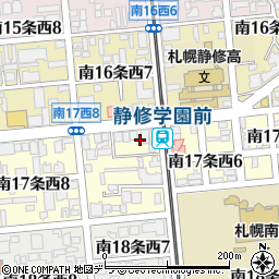 北海道札幌市中央区南１７条西7丁目1周辺の地図