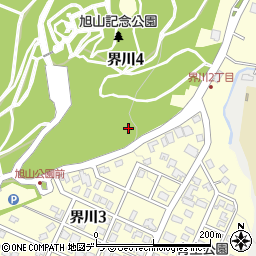 北海道札幌市中央区界川周辺の地図
