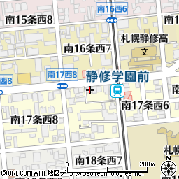 北海道札幌市中央区南１７条西7丁目1-16周辺の地図