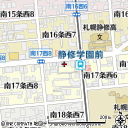 北海道札幌市中央区南１７条西7丁目1-17周辺の地図