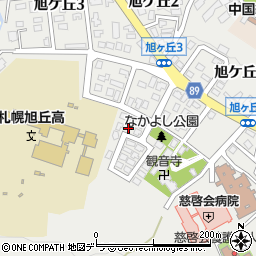 北海道札幌市中央区旭ケ丘5丁目6-12周辺の地図