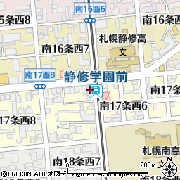 北海道札幌市中央区南１７条西7丁目1-1周辺の地図