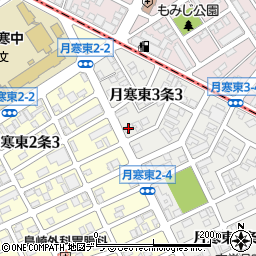 ビックバーンズマンション月寒東１周辺の地図