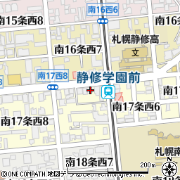 北海道札幌市中央区南１７条西7丁目1-18周辺の地図