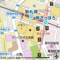 サンピアザ　センターモール地下１Ｆ富士メガネ周辺の地図