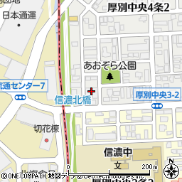 北海道札幌市厚別区厚別中央４条2丁目30周辺の地図