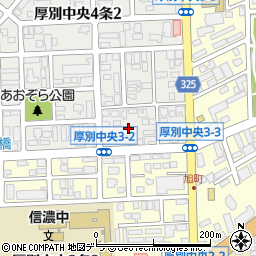 北海道札幌市厚別区厚別中央４条2丁目21周辺の地図