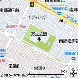 万生公園トイレ２周辺の地図