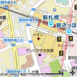 サザエ食品株式会社　ダイエー新札幌店周辺の地図