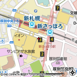 ウチノバスデザインズ　イオンカテプリ店周辺の地図
