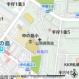 北海道札幌市豊平区平岸１条5丁目4周辺の地図