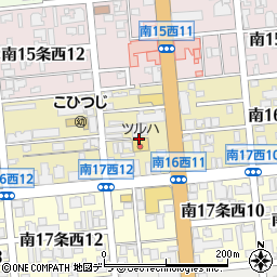 北海道札幌市中央区南１６条西周辺の地図