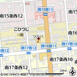 北海道札幌市中央区南１６条西11丁目周辺の地図