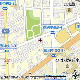 日高庵厚別店周辺の地図
