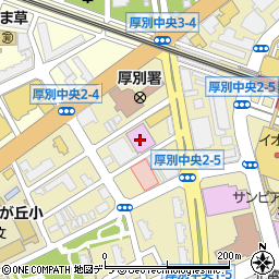 タイムズコナミスポーツクラブ新札幌駐車場周辺の地図