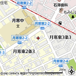 ライフコート月寒周辺の地図