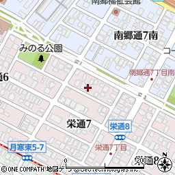 Ｂｌｉｓｓ栄通７周辺の地図