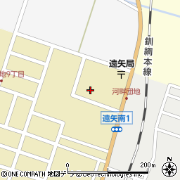 釧路町遠矢支所周辺の地図