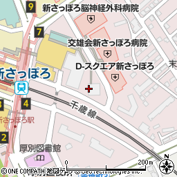 北海道札幌市厚別区厚別中央１条周辺の地図