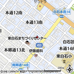 北海道札幌市白石区本通１３丁目南9周辺の地図