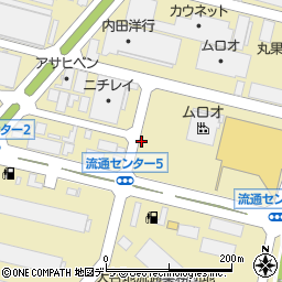 北海道札幌市白石区流通センター周辺の地図