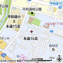 北海道札幌市白石区本通１６丁目北7-20周辺の地図