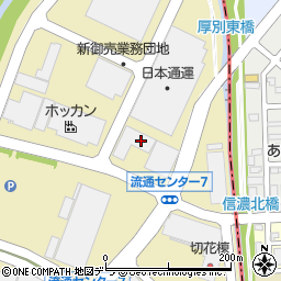 株式会社カジワラ　札幌営業所周辺の地図