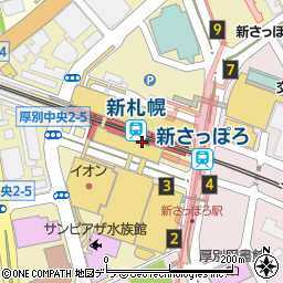 パイドール　新札幌店周辺の地図