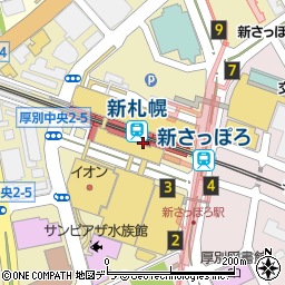 ＪＲ北海道ＪＲ旅行センター　新札幌支店周辺の地図