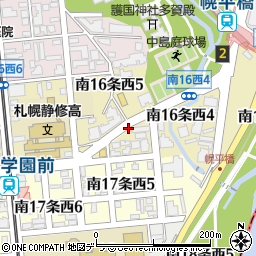 リパーク札幌南１６西５駐車場周辺の地図