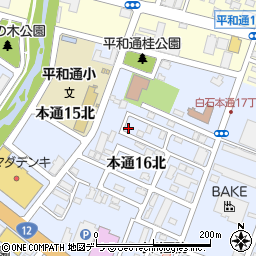 北海道札幌市白石区本通１６丁目北7-1周辺の地図